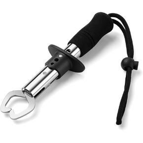 Seashark Fish Lip Gripper 7.1 بوصة أداة صغيرة المنتزع قبضة الفولاذ المقاوم للصدأ حامل الأسماك الصيد الجليد، معدات الصيد، هدايا الصيد للرجال