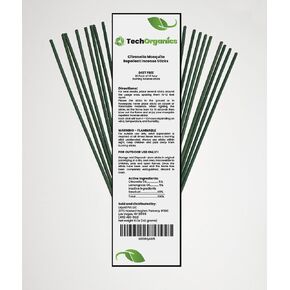Citronella Mosquito Repellent Incense Sticks, for Outdoor Patios, Backyards, Camping, BBQs, Decks, use Instead of Citronella Candles or Mosquito Coils, 20 Count, 1.5 Hour Burn time in Saudi Arabia