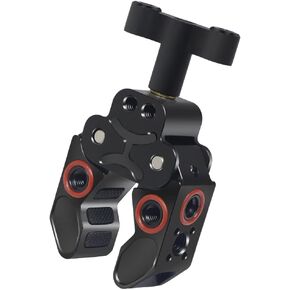 مشبك فائق، حامل مشبك للكاميرا مع دبوس تحديد لمعيار ARRI، 1/4"-20 و3/8"-16 ملحقات مشبك قوية متعددة الاستخدامات متوافقة مع Gopro/الشاشة/أضواء LED/الفلاش/الميكروفون in Kuwait
