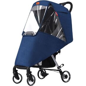 Universal Stroller Rain Cover Breathable Stroller Weather Shield Reusable Buggy Pram Rain Cover Easy Installation Pushchairs Accessories Strollers Raincoat for All Seasons