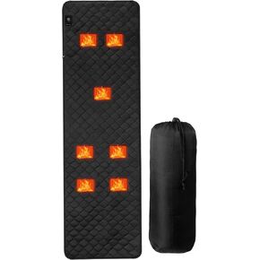 QJLTXSY Heated Sleeping Bag pad (Portable USB) for Home & Outdoor,3 Heating Levels,7 Heating Zones,Machine Washable, Anti Slip Heating pad (Battery Pack Not Included) in Saudi Arabia