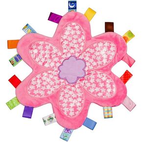 بطانية أمان ملونة للفتيات الصغيرات تذكار للأطفال حديثي الولادة على شكل زهرة لعبة بطانية ناعمة - وردي in Kuwait