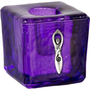 Mini Candle Holder Spiral Goddess Purple (Each) in Saudi Arabia