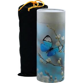 Casket Depot Butterfly Adult Size Memorial Collection Scattering Tube, Biodegradable Urn for Scattering Ashes, Eco Urn: Butterfly (Large Adult Size Holds 250 Cubic Inches) in Kuwait