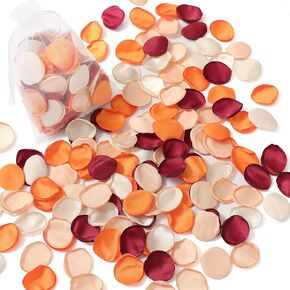 Serwalin 300Pcs Silk Rose Petals Artificial Flower Petals for Weddings Proposal Peach Pink Petals Rose Petals Bulk for Basket Wedding Aisle Runner Bridal Shower Table Decor (5 Color Mixes)