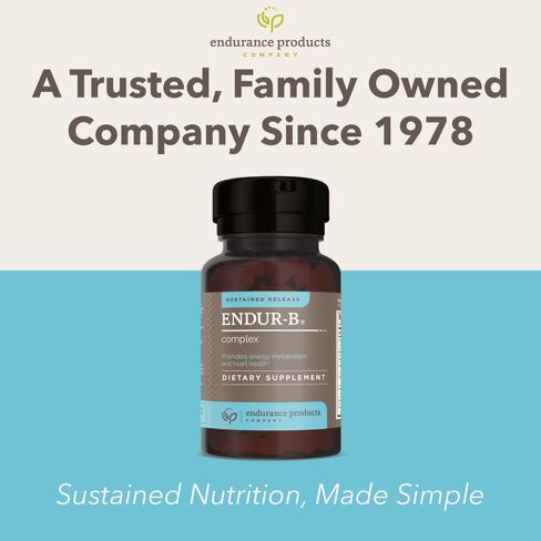 Endur-B Complex - Sustained Release - Vitamin B Supplement with B1, B2, B3, B6, B12, Folic Acid, Biotin - 300 Tablets - Endurance Products Company in Saudi Arabia