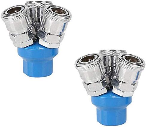 Lheng 3 طرق جولة التوصيل السريع خرطوم الهواء المنقسم مقرن المشعب كتلة 2 قطع in Kuwait