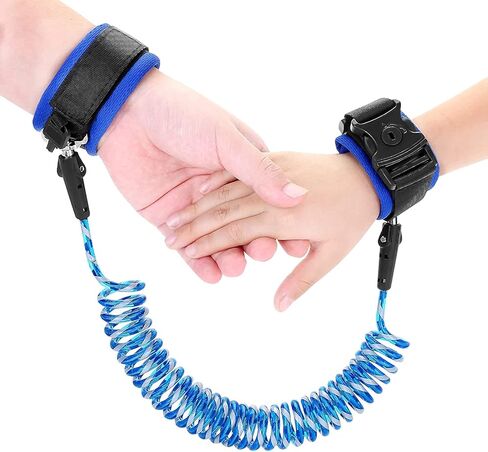 سلسلة معصم مضادة للفقدان مقود للأطفال مع أقفال أمان مطورة للأطفال الرضع والأطفال وسوار المعصم للأنشطة الخارجية والتسوق (وردي 8.2 قدم) in Kuwait