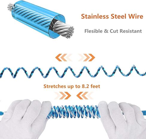 سلسلة معصم مضادة للفقدان مقود للأطفال مع أقفال أمان مطورة للأطفال الرضع والأطفال وسوار المعصم للأنشطة الخارجية والتسوق (وردي 8.2 قدم) in Kuwait