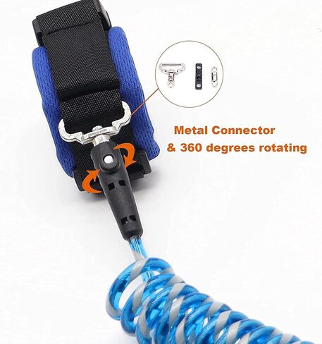 سلسلة معصم مضادة للفقدان مقود للأطفال مع أقفال أمان مطورة للأطفال الرضع والأطفال وسوار المعصم للأنشطة الخارجية والتسوق (وردي 8.2 قدم) in Kuwait