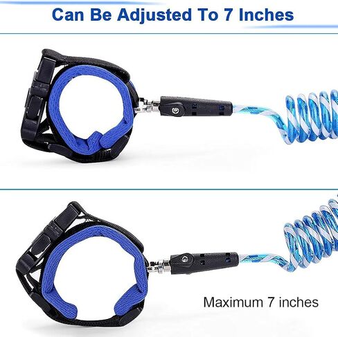 سلسلة معصم مضادة للفقدان مقود للأطفال مع أقفال أمان مطورة للأطفال الرضع والأطفال وسوار المعصم للأنشطة الخارجية والتسوق (وردي 8.2 قدم) in Kuwait