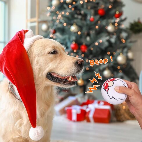 بيدجوت 8 قطع عيد الميلاد القطيفة للكلاب التي تصدر صوتًا، ألعاب مضغ محشوة، لعبة تفاعلية للجرو المتين تتضمن البطريق، الأيائل، العفريت، الغول، سانتا كلوز، رجل الثلج للكلاب الصغيرة والمتوسطة والكبيرة in Kuwait