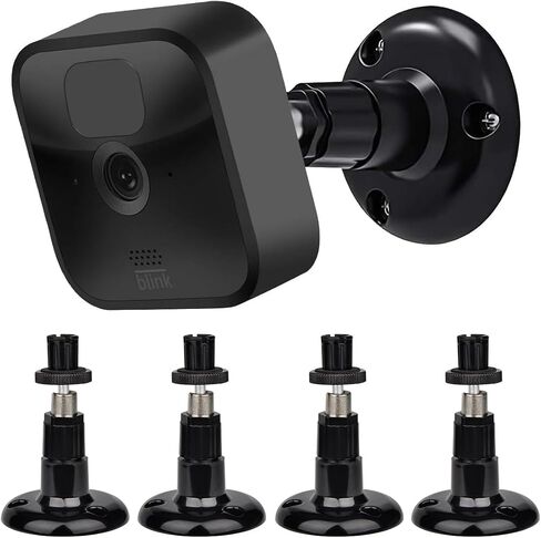 4 عبوات مثبتة على الحائط لـ Blink Outdoor 4 (الجيل الرابع) وBlink Outdoor (الجيل الثالث) دعامة تثبيت على الحائط قابلة للتعديل 360 درجة للكاميرا الخارجية الوامضة وكاميرا الأمان الداخلية الوامضة (الكاميرا غير متضمنة) in Kuwait