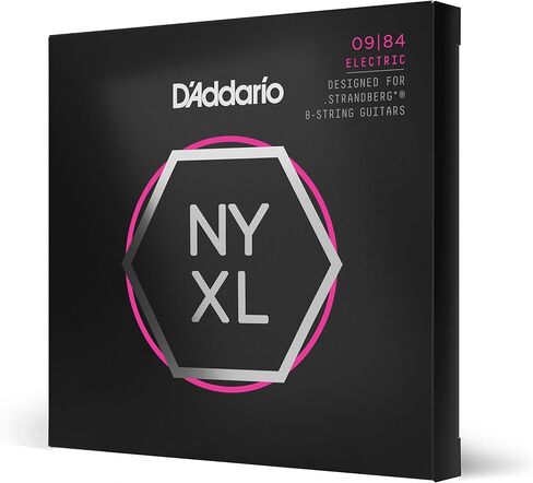 أوتار جيتار داداريو - أوتار جيتار كهربائي NYXL - NYXL0984SB - قوة لا مثيل لها، ثبات الضبط، نطاق متوسط ​​معزز - لجيتار 8 أوتار - 09-84 ضوء مخصص 8 أوتار ستراندبيرج in Saudi Arabia