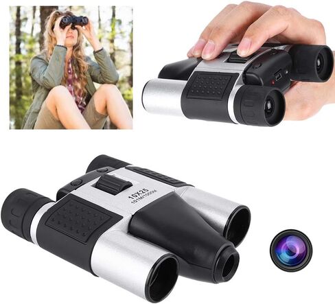 DT08 10X25 Binoculars Digital Camera Telescope for Outdoor Sport DVR Video Record - Lightweight and Compact Binoculars with 10-25x Zoom and Multiple Functions in Kuwait