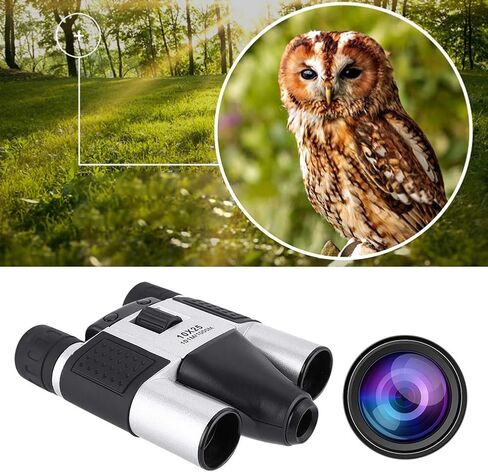 DT08 10X25 Binoculars Digital Camera Telescope for Outdoor Sport DVR Video Record - Lightweight and Compact Binoculars with 10-25x Zoom and Multiple Functions in Kuwait