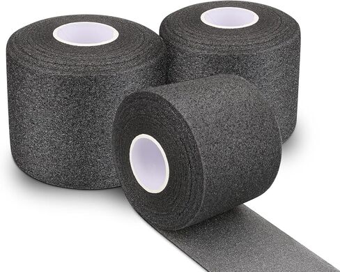 غلاف Cosywell المسبق للشريط الرياضي، 3 قطع من الإسفنج الأسود للرياضة، مريح للكاحل والمعصم واليدين والركبتين (2.4 بوصة × 22 ياردة) in Kuwait