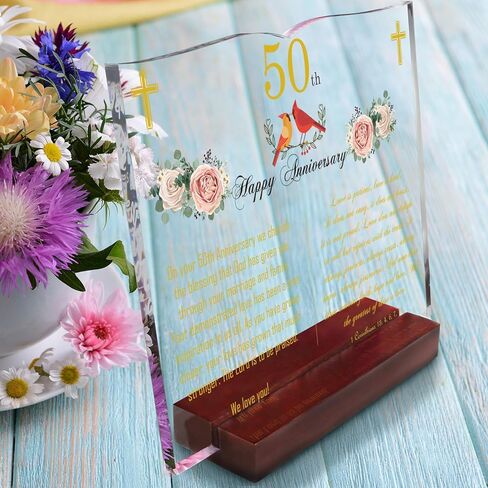 أفضل الهدايا الدينية لذكرى الزفاف الخمسين للآباء والأزواج والزوج والزوجة والأصدقاء. هدايا الذكرى الخمسين - هدايا تزيين للآباء أو الأصدقاء في الذكرى الخمسين لزواجهم. in Kuwait