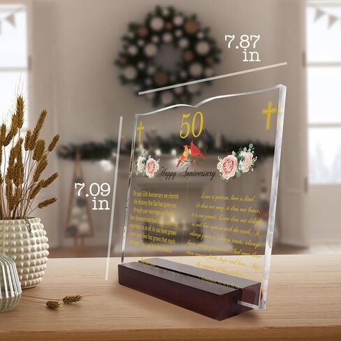 أفضل الهدايا الدينية لذكرى الزفاف الخمسين للآباء والأزواج والزوج والزوجة والأصدقاء. هدايا الذكرى الخمسين - هدايا تزيين للآباء أو الأصدقاء في الذكرى الخمسين لزواجهم. in Kuwait