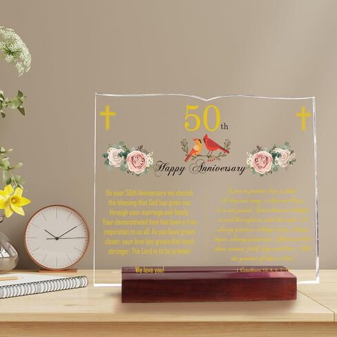 أفضل الهدايا الدينية لذكرى الزفاف الخمسين للآباء والأزواج والزوج والزوجة والأصدقاء. هدايا الذكرى الخمسين - هدايا تزيين للآباء أو الأصدقاء في الذكرى الخمسين لزواجهم. in Kuwait