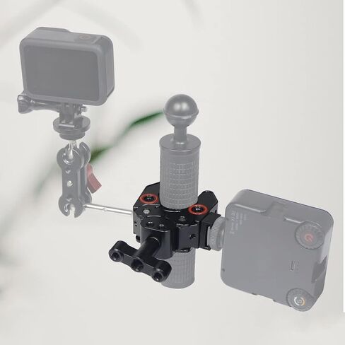 مشبك فائق، حامل مشبك للكاميرا مع دبوس تحديد لمعيار ARRI، 1/4"-20 و3/8"-16 ملحقات مشبك قوية متعددة الاستخدامات متوافقة مع Gopro/الشاشة/أضواء LED/الفلاش/الميكروفون in Kuwait