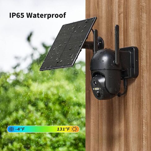 كاميرا مراقبة خارجية بدقة 2K، كاميرات مراقبة منزلية واي فاي بالخارج مع رؤية ليلية ملونة، رؤية قابلة للإمالة بزاوية 360 درجة، صوت ثنائي الاتجاه، كاميرا أمان للكشف عن الحركة، إنذار صفارة الإنذار، تسجيل بطاقة SD على مدار الساعة طوال أيام الأسبوع in Kuwait