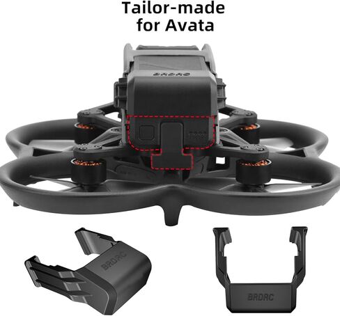 هيار سي حامل تثبيت بمشبك بطارية 2 في 1 + غطاء واقي سفلي لطائرة درون دي جيه اي افاتا، غطاء واقي مضاد للغبار لتجنب العوائق البصرية in Kuwait