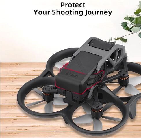 هيار سي حامل تثبيت بمشبك بطارية 2 في 1 + غطاء واقي سفلي لطائرة درون دي جيه اي افاتا، غطاء واقي مضاد للغبار لتجنب العوائق البصرية in Kuwait