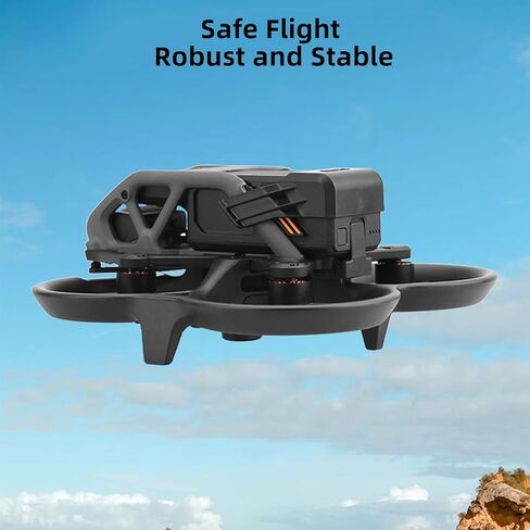 هيار سي حامل تثبيت بمشبك بطارية 2 في 1 + غطاء واقي سفلي لطائرة درون دي جيه اي افاتا، غطاء واقي مضاد للغبار لتجنب العوائق البصرية in Kuwait