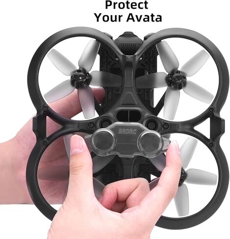 هيار سي حامل تثبيت بمشبك بطارية 2 في 1 + غطاء واقي سفلي لطائرة درون دي جيه اي افاتا، غطاء واقي مضاد للغبار لتجنب العوائق البصرية in Kuwait