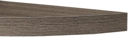 Danya B. Small Floating Wall Mount Laminate Corner Radial Accent Shelves (Set of 2) (Black) in Saudi Arabia
