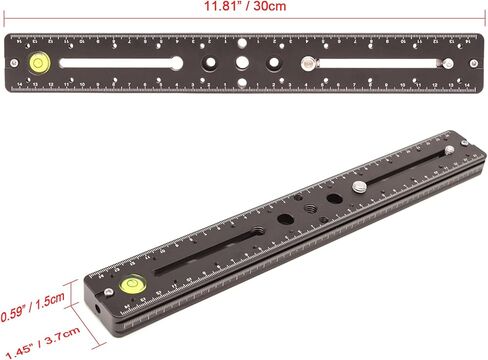 fotoconic 300mm الإفراج السريع المشبك متعدد الأغراض المزدوج السكك الحديدية المنزلق لوحة للكاميرا ترايبود Ballhead يناسب Benro Arca Swiss Sunwayfoto in Kuwait