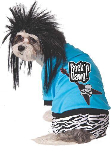 Rubie's Rock Star Pet Costume and Wig, Extra-Large in Saudi Arabia