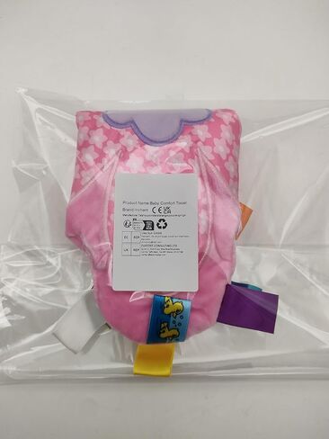 بطانية أمان ملونة للفتيات الصغيرات تذكار للأطفال حديثي الولادة على شكل زهرة لعبة بطانية ناعمة - وردي in Kuwait