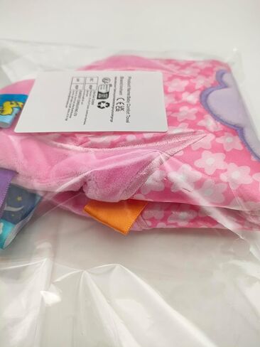 بطانية أمان ملونة للفتيات الصغيرات تذكار للأطفال حديثي الولادة على شكل زهرة لعبة بطانية ناعمة - وردي in Kuwait