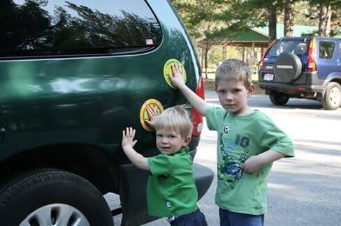 Car Magnet for Kids – Toddler Hand Magnet for Parking Lot Safety – Teaches Children to Wait Safely by the Car – Made in USA – Great for Autism & Special Needs – Alphabet in Kuwait