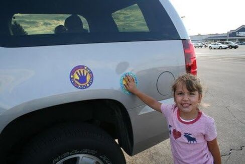 Car Magnet for Kids – Toddler Hand Magnet for Parking Lot Safety – Teaches Children to Wait Safely by the Car – Made in USA – Great for Autism & Special Needs – Alphabet in Kuwait