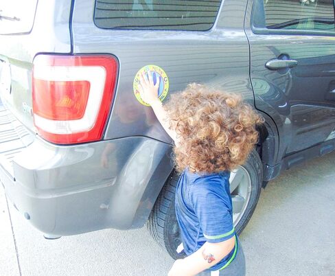 Car Magnet for Kids – Toddler Hand Magnet for Parking Lot Safety – Teaches Children to Wait Safely by the Car – Made in USA – Great for Autism & Special Needs – Alphabet in Kuwait