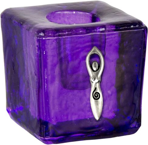 Mini Candle Holder Spiral Goddess Purple (Each) in Saudi Arabia