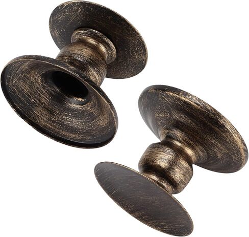 حاملي شموع قطعتين، عمود حديدي قديم، قاعدة شموع متينة ومتينة وبسيطة، لحفلات الزفاف المنزلية، زخارف رائعة لأعياد الميلاد، والعشاء، وغرفة المعيشة in Kuwait