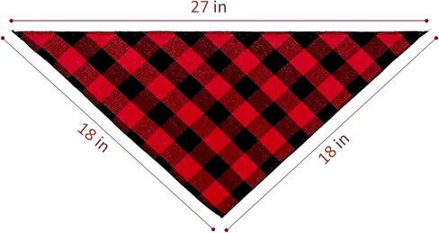 Ptzizi Funny Red Plaid Cotton Pet Dog Triangle Dog Bandana, Do Not Pet Dog Small Medium Large Boys Girls Pet Dog Birthday Party Clothing Decorations Scarf Bibs Gifts for Pet Dog Lovers in Kuwait