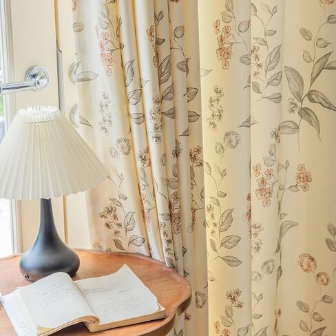 SUOUO Green Leaves Chenille Curtains for Living Room Botanical Pattern Room Darkening Window Drapes Set for Bedroom Dining 2 Panels 84 Inches Long in Saudi Arabia