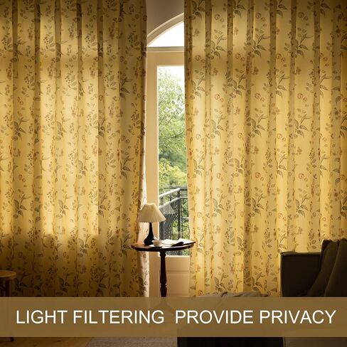 SUOUO Green Leaves Chenille Curtains for Living Room Botanical Pattern Room Darkening Window Drapes Set for Bedroom Dining 2 Panels 84 Inches Long in Saudi Arabia