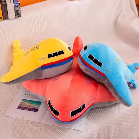 15.7" Plush Stuffed Plane Model Toy, Plane Stuffed Pillow, Plush Toy Plane Soft Cushion, Cute Nursery Decoration and Bedtime Toy for Birthday or Baby Party (Blue) in Saudi Arabia