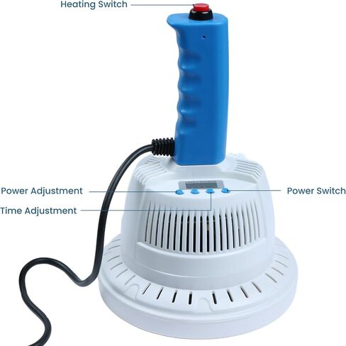 U.S. Solid Handheld Induction Sealer, 20-110mm Adjustable, Portable Electromagnetic Heat Cap Seal Machine for Plastic & Glass Bottles, Power & Time Control, Ideal for Packaging & Sealing in Saudi Arabia