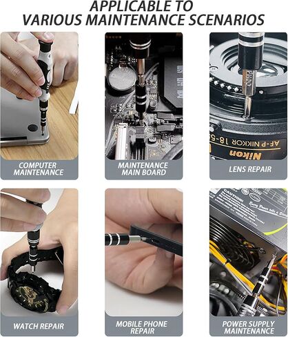 DULIWO Precision Screwdriver Set, 122 in 1 Small Magnetic Repair Tool Kit with Case, Electronic Repair Kit for Computer, iPhone, PC, Cellphone, Laptop, Nintendo, PS4, Game Console, Watch, Eyeglasses in Kuwait