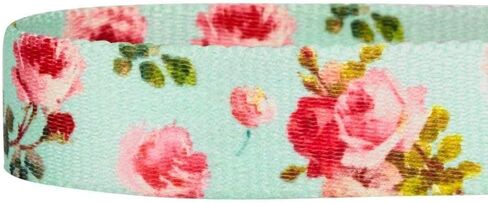 Blueberry Pet Spring Scent Inspired Rose Print Martingale Safety Training Dog Collar, Turquoise, Medium, Heavy Duty Adjustable Collars for Dogs in Saudi Arabia