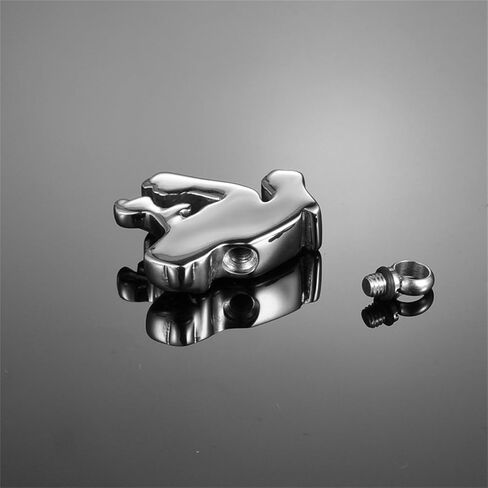 (فروغ) - ضفدع رماد كرياشن سلسلة دائرية قلادة تذكارية من الفولاذ المقاوم للصدأ المقاوم للماء مجوهرات (ضفدع) in Kuwait