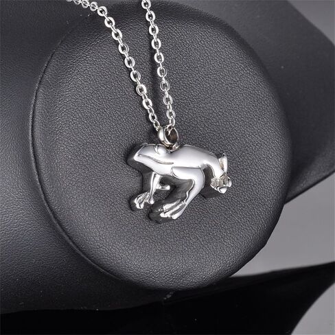 (فروغ) - ضفدع رماد كرياشن سلسلة دائرية قلادة تذكارية من الفولاذ المقاوم للصدأ المقاوم للماء مجوهرات (ضفدع) in Kuwait