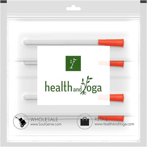 لوازم الحقن الشرجية HealthAndYoga(TM) - أطراف قولون قصيرة بطول 15 سم خالية من الإزعاج، من الدرجة الطبية - نهاية مستديرة مرنة لإدخال سلس - حزمة توفير - مجموعة من 10 (12 FR) in Saudi Arabia